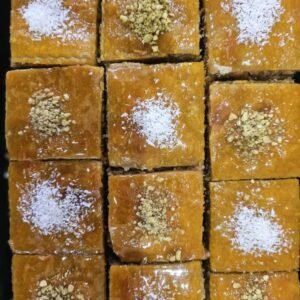 Traditional baklava, almond, walnut, cinnamon, ginger – 1 lb | باقلوای سنتی یزد، بادام و گردو و دارچین و زنجبیل