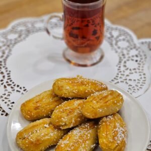 Shekar Pareh cookie, honey with orange taste – 1 lb | شیرینی شکرپاره، عسل با مزه پرتقالی
